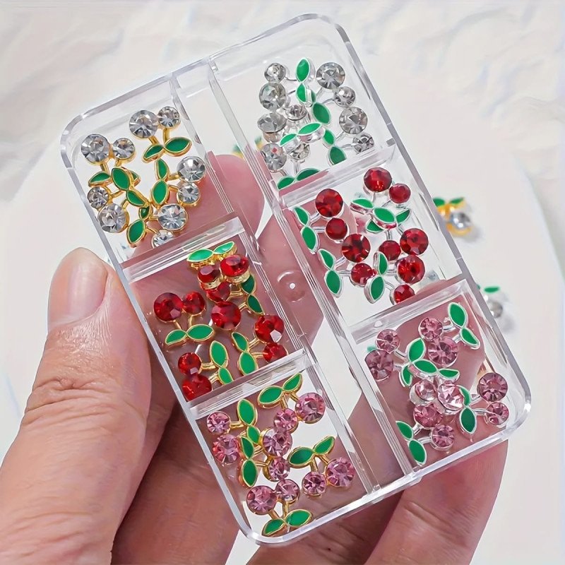 PERLE - Cristal Nail Parts Gold Mixed Style 3D